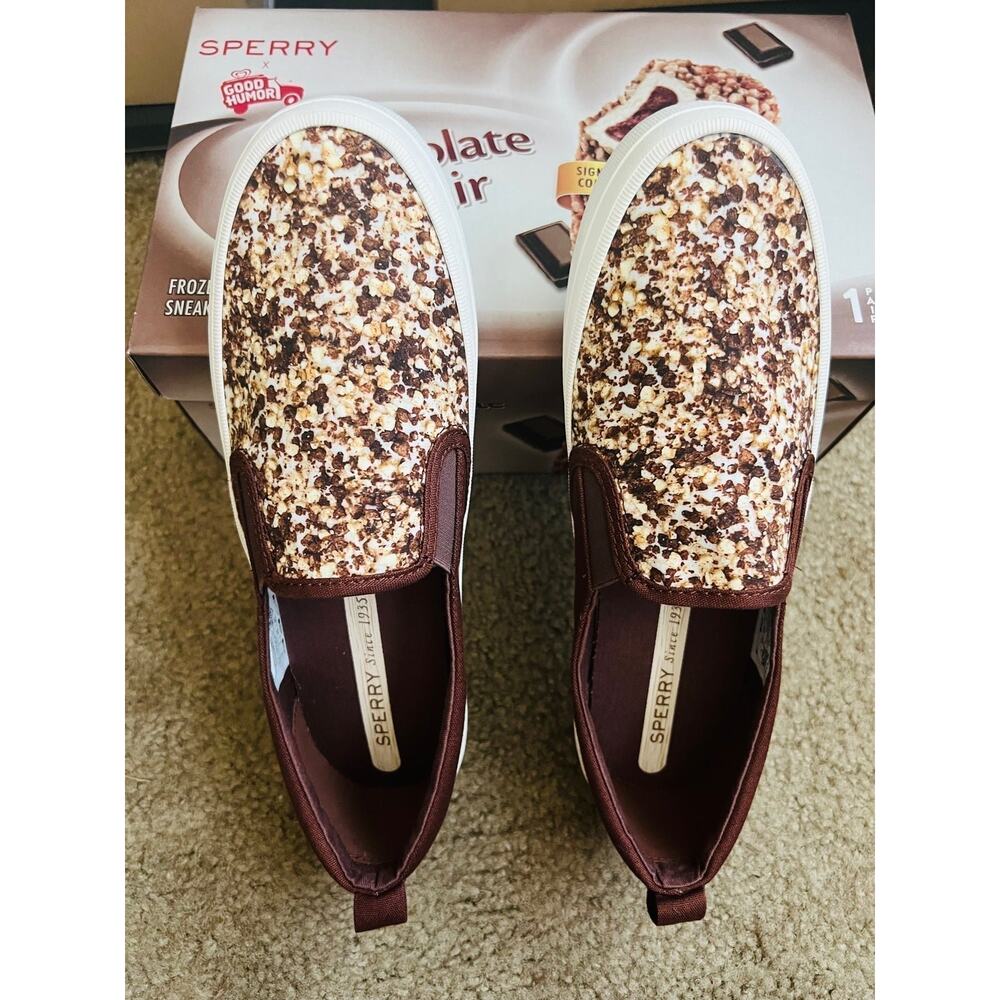 NIB❤️Sperry x Good Humor Crest sneaker shoes sz9.5 - Picture 2 of 12